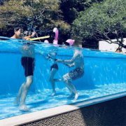 蘇州九龍倉(cāng)別墅亞克力無(wú)邊泳池